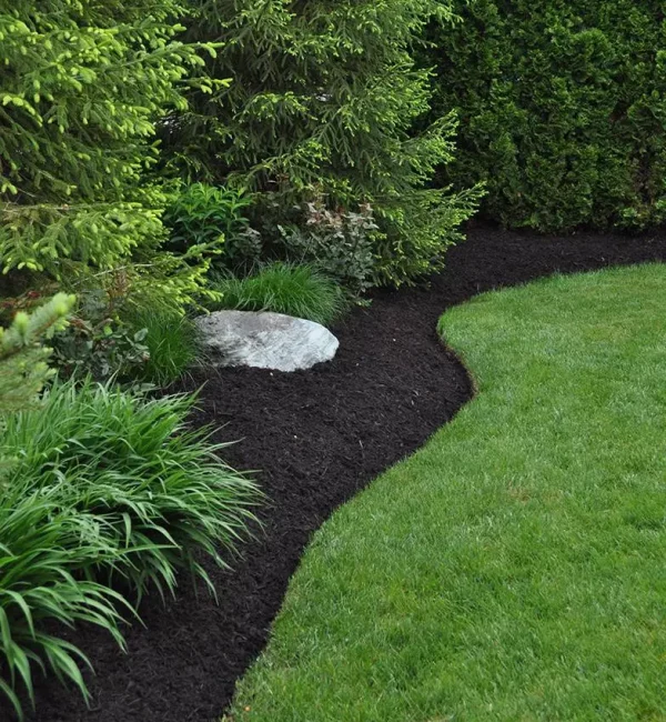 flowerbed mulching